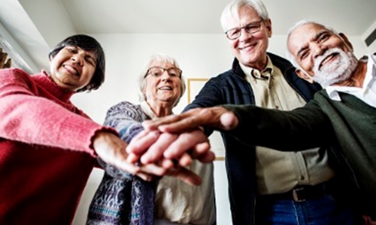 Group Of Senior Friends Support Concept
