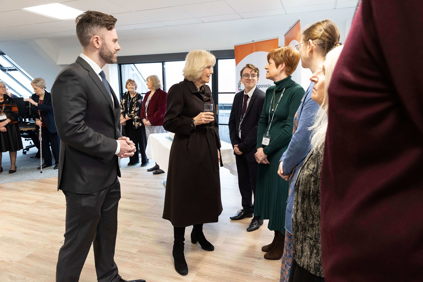 Her Majesty The Queen Consort meets volunteers at the office