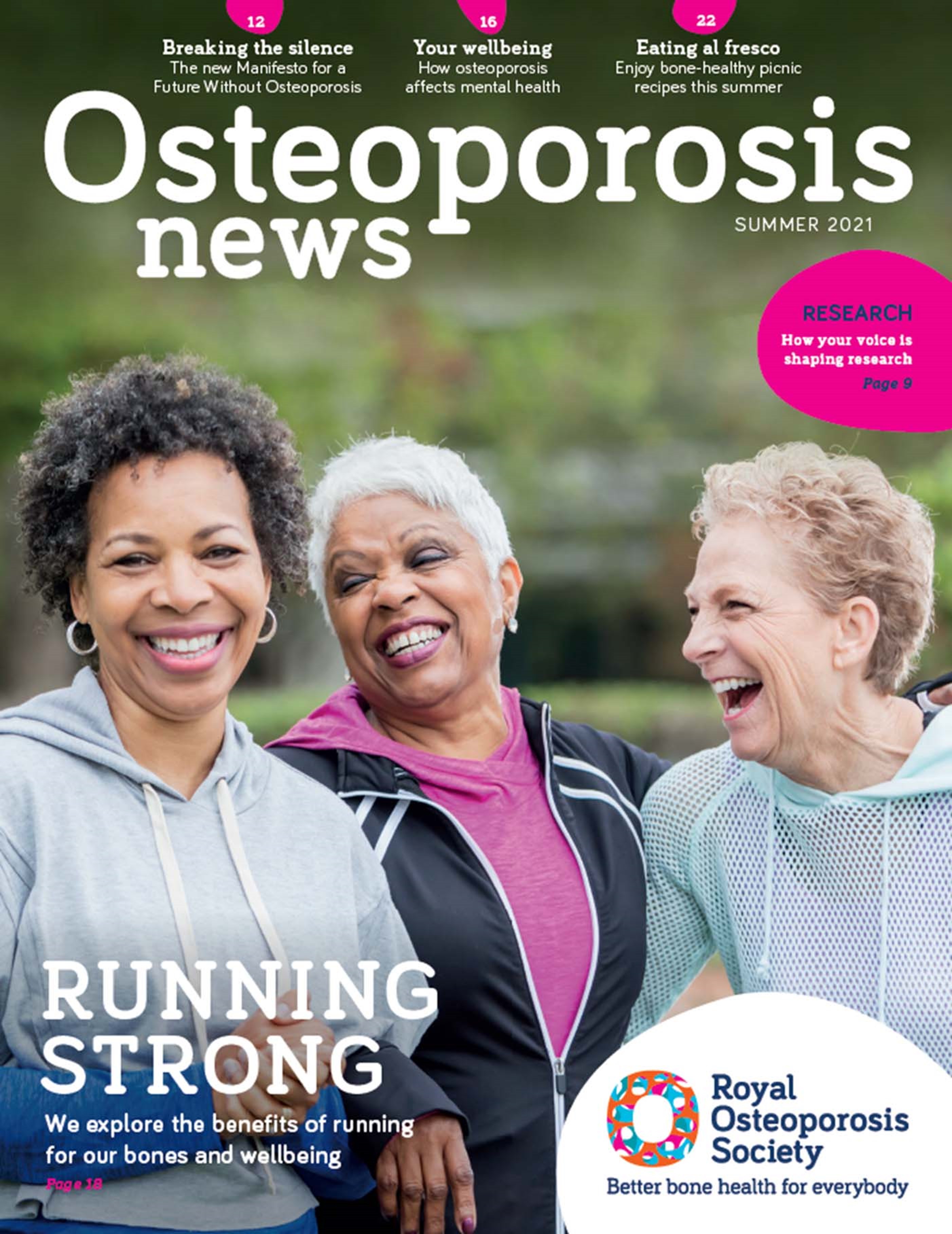 osteoporosis news magazine cover
