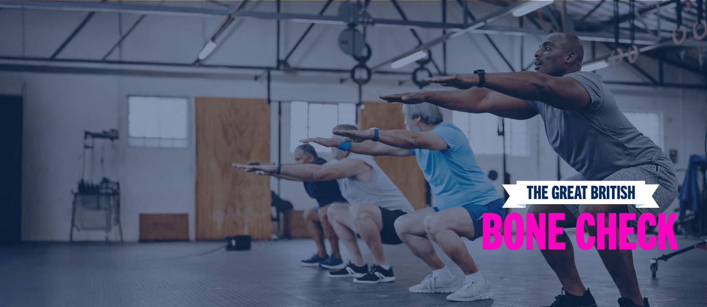 Group of people exercising in a gym class